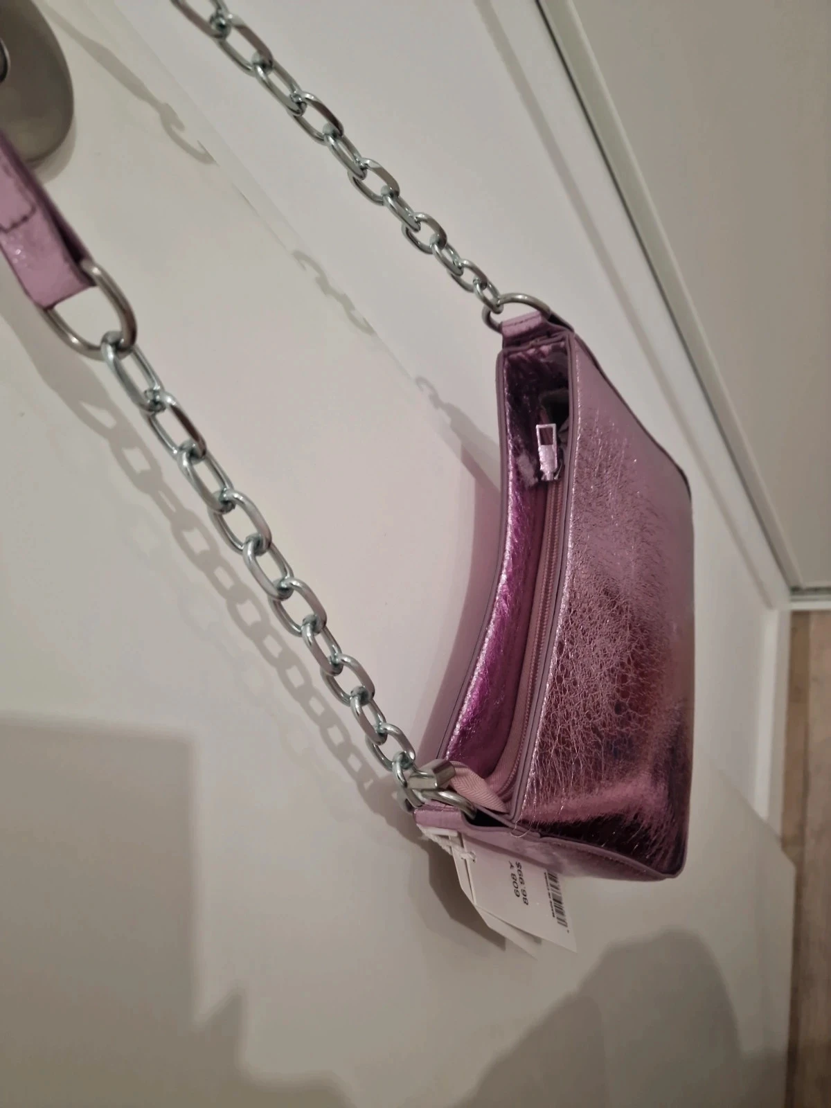 Sac bandoulière rose brillant – photo 5